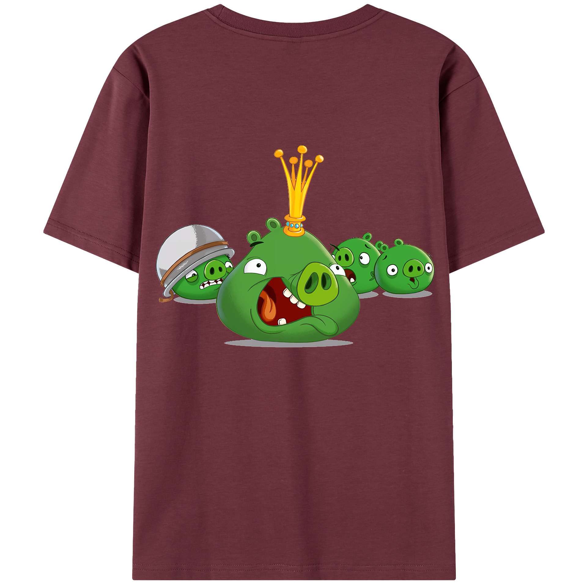 （画像用） Angry Birds アングリーバード 綿100％半袖Tシャツ（背面プリント）